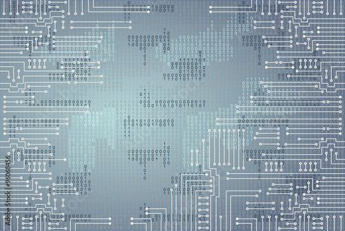 Electronic circuit and  binary code