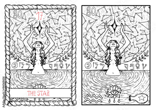 The tarot card. The star