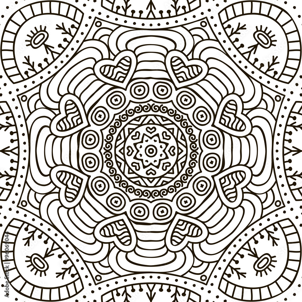 Mandala. Coloring page Mandala. Coloring page