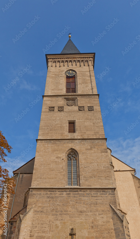 Belfry of Church of Our Lady Na Nameti in Kutna Hora