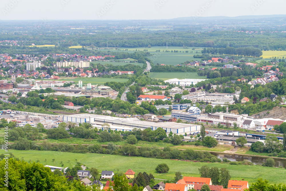 Luftbild von Minden, Deutschland