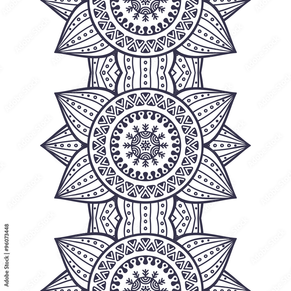 Ethnic floral seamless pattern Ethnic floral seamless pattern