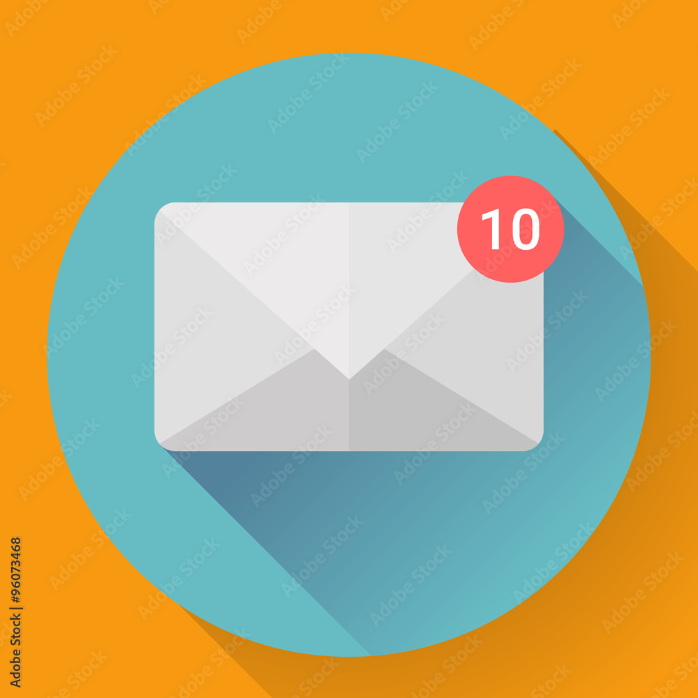 Mail Icon With Notification Mail Icon With Notification