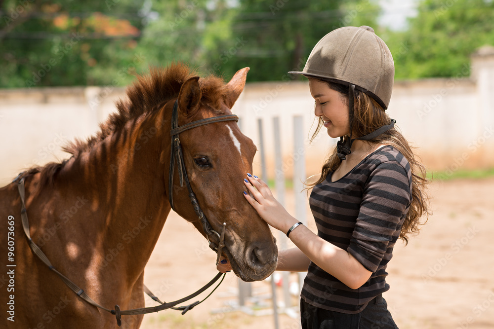 Stroking pony Stroking pony