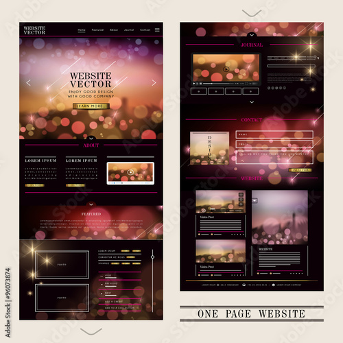 gorgeous one page web design