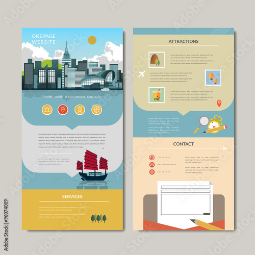 adorable one page web design