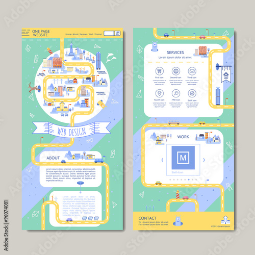 adorable one page web design