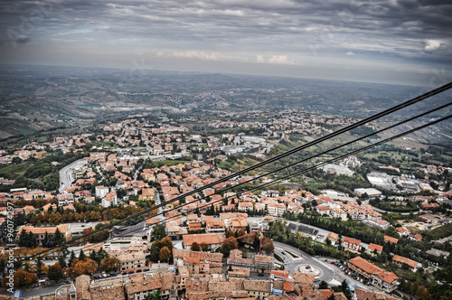 aerial view of San Marino