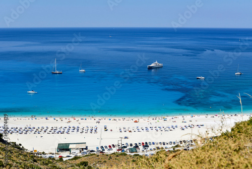 Obraz na płótnie Beach on Greek island. w salonie