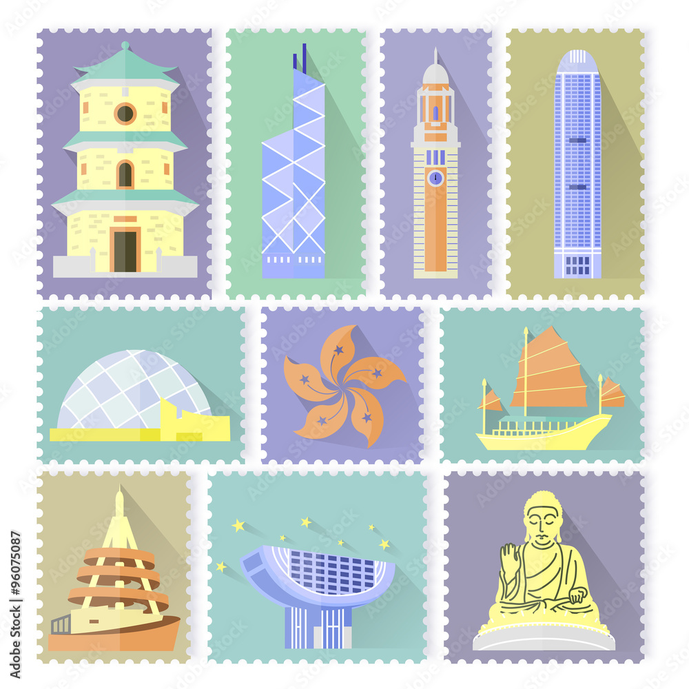 Obraz premium Hong Kong travel attractions