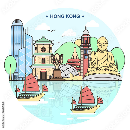 Hong Kong travel concept