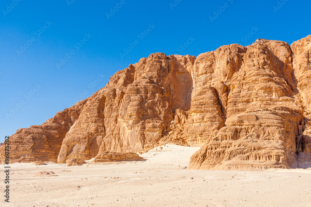Blue Sky and Mountains in the Sinai desert Blue Sky and Mountains in the Sinai desert