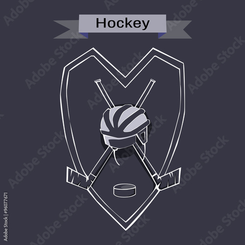 Hockey Badge Emblem Symbol