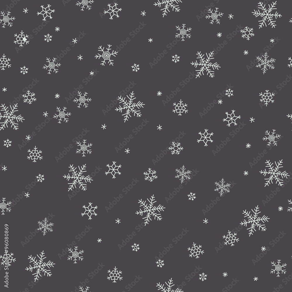 Snowflake vector pattern. Snowflake vector pattern.
