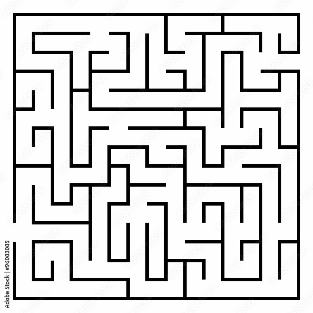 Vector illustration of Maze or Labyrinth.