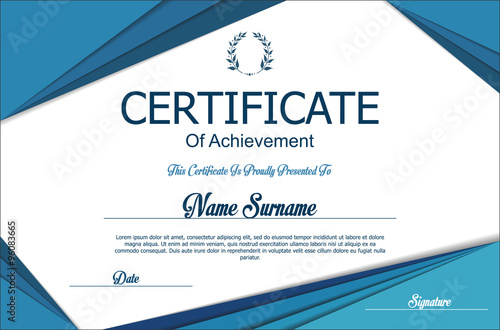 Certificate or diploma template