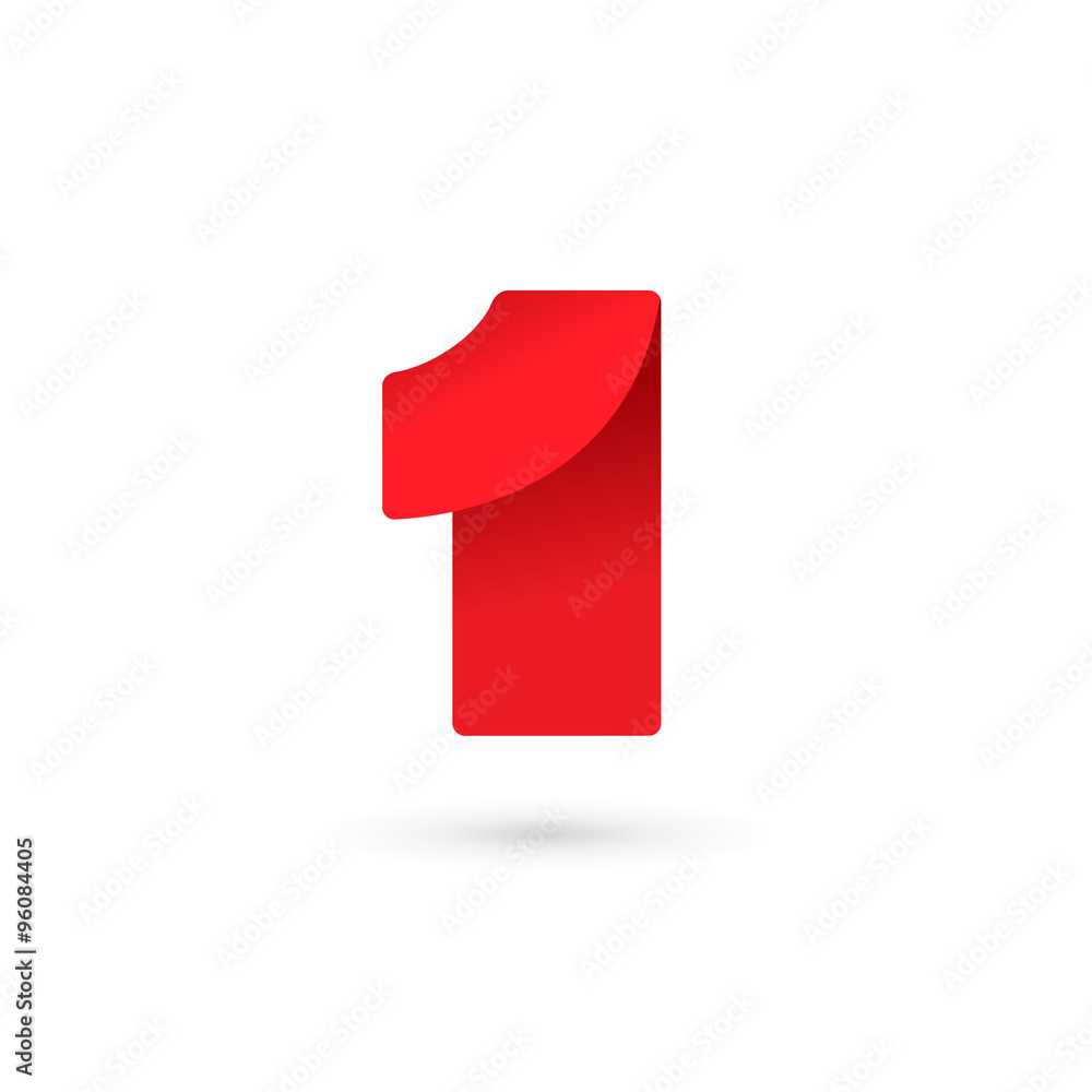 Number one 1 logo icon design template elements Number one 1 logo icon design template elements