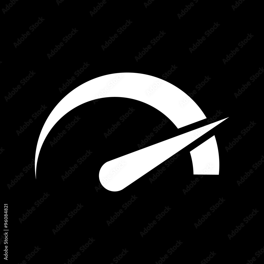 The tachometer, speedometer and indicator icon. The tachometer, speedometer and indicator icon.
