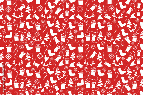 Seamless Vintage Christmas Pattern