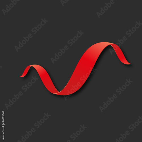 fond abstrait,ruban rouge