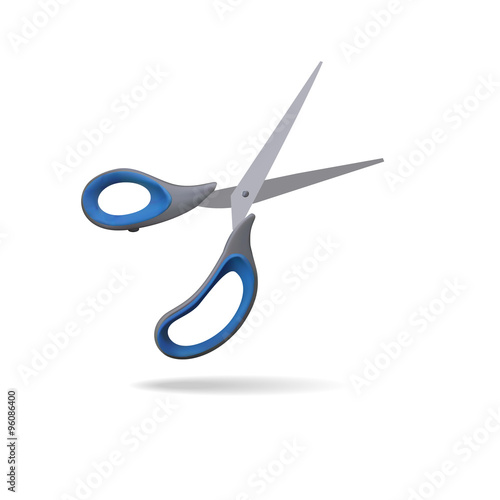 Blue scissors