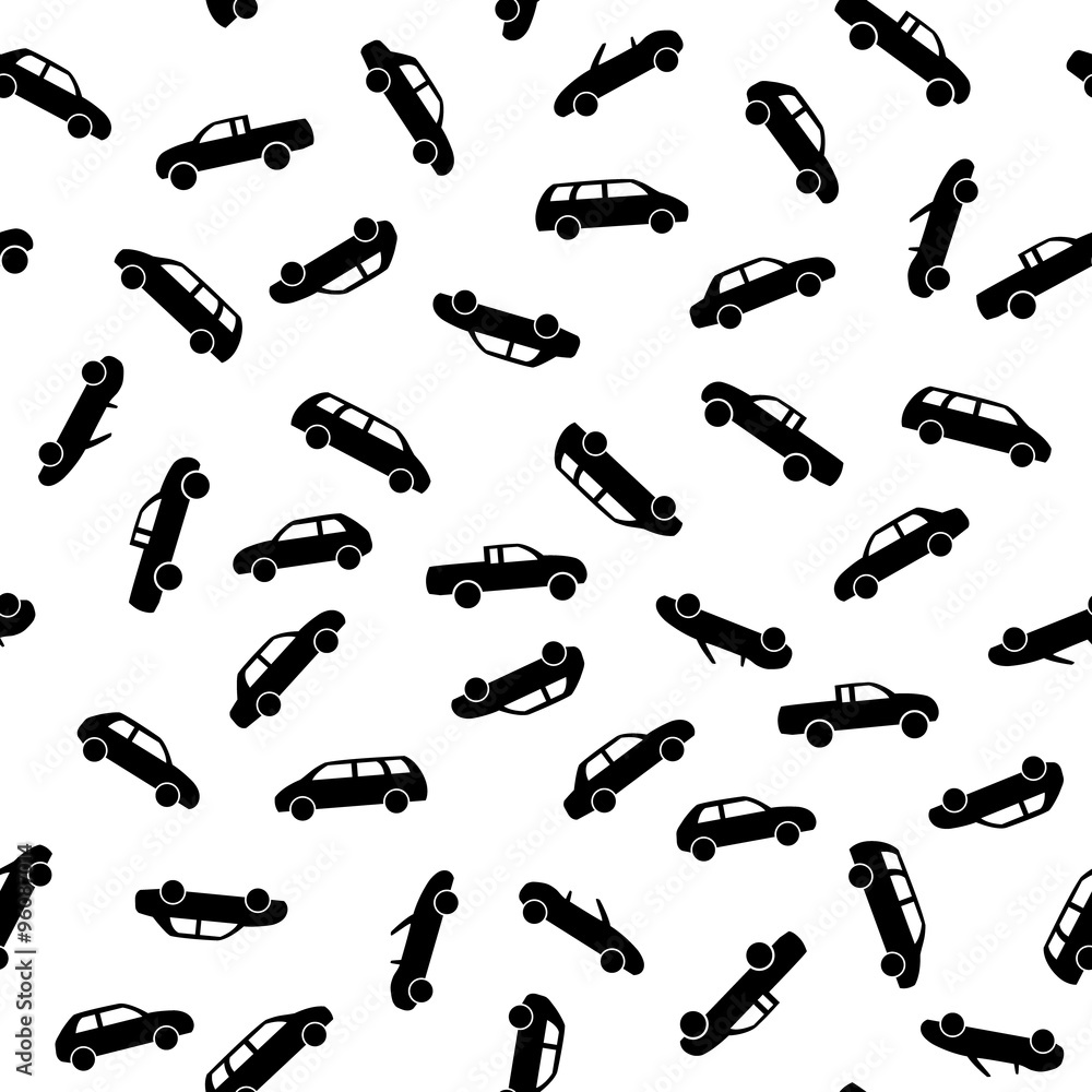 Pattern with different cars Pattern with different cars