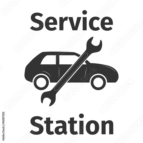 Service station banner