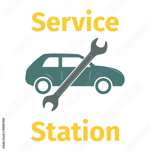 Service station banner