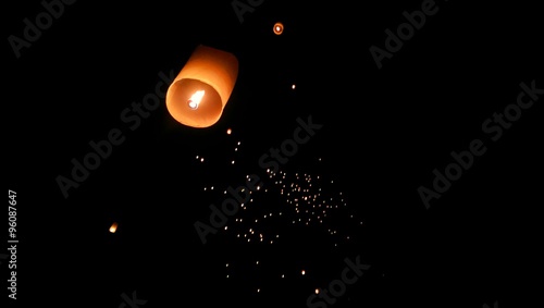 Quadro su tela Yee peng lantern ceremony