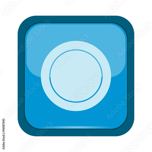 Dish icon on a blue background