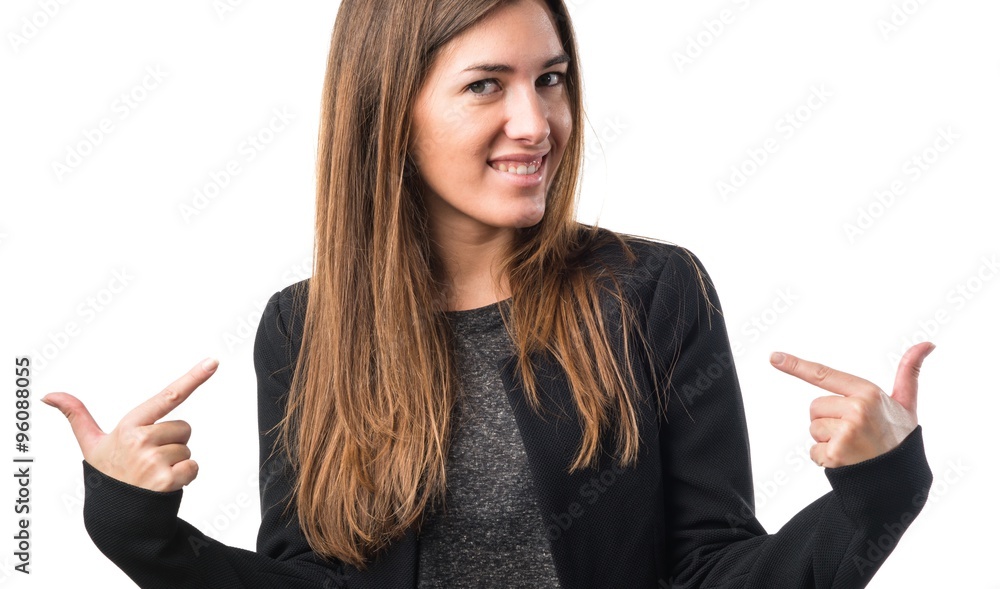 Woman proud of herself Woman proud of herself