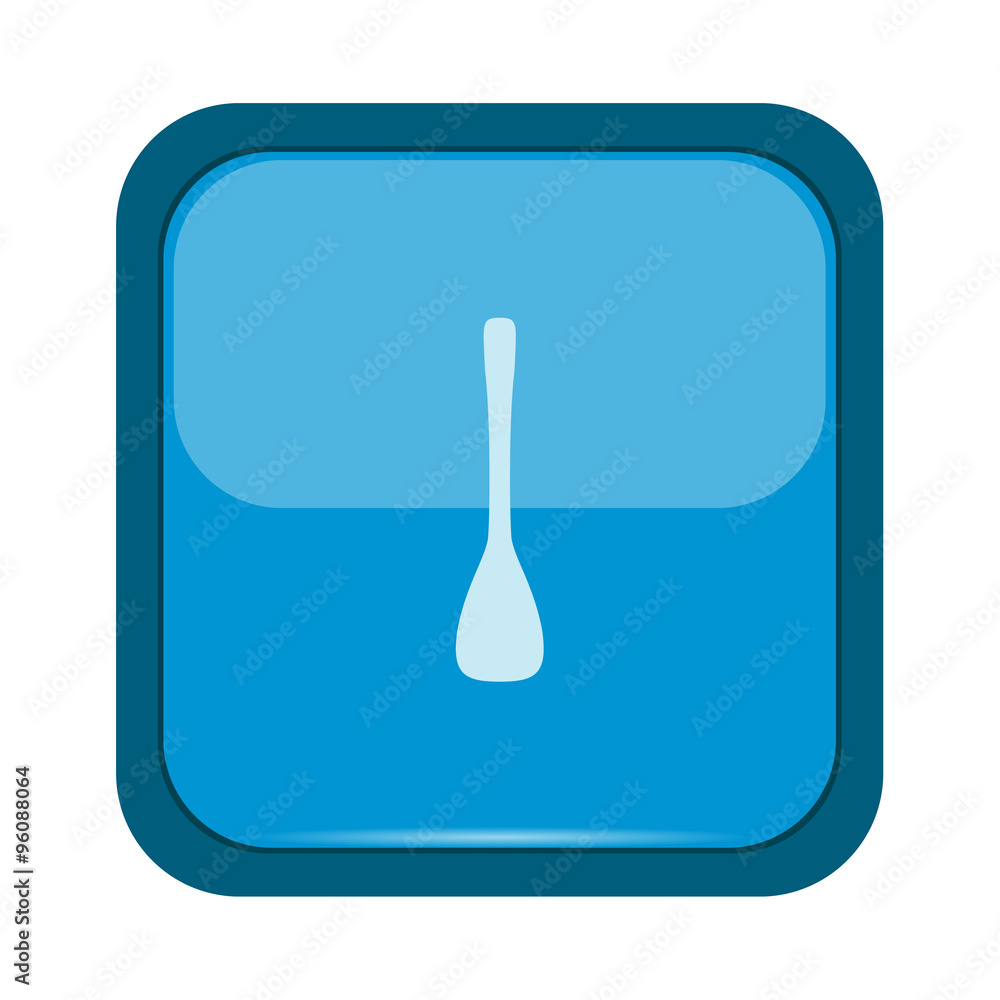 Pounder icon on a blue button Pounder icon on a blue button