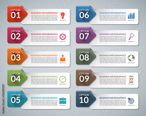 Infographic design template set