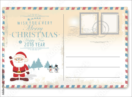 Vintage Christmas letter to Santa Claus