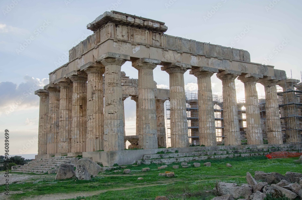 Archaeological area of Selinunte in Sicily