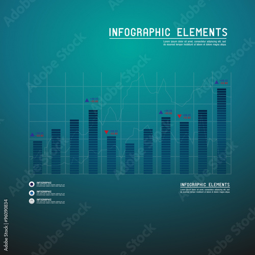 Set of different graphs and charts, vector eps10 illustration