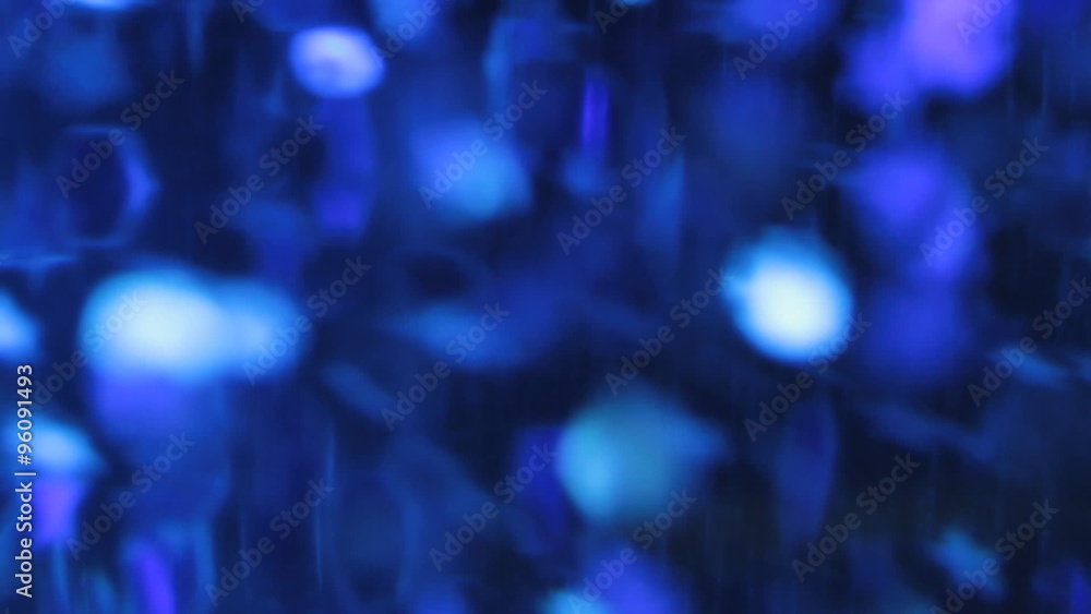 Particle motion in the blue water. abstraction Particle motion in the blue water. abstraction