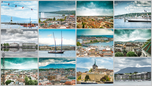 collage of a trevel photos from Geneva