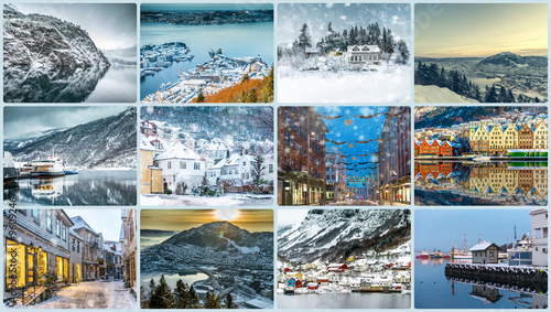 Collage of photos from Bergen