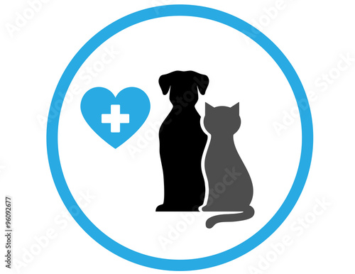 round veterinary icon