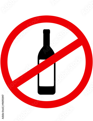 sign stop alcohol