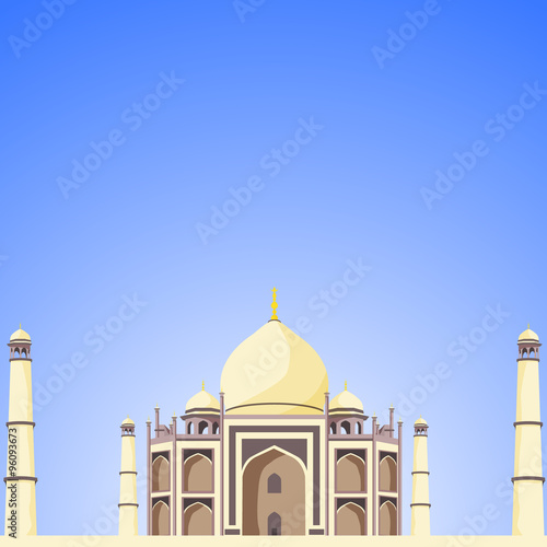 Vector Taj mahal illustration