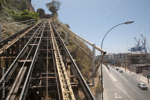 Canvastavla Funicular Rail - Valparaiso - Chile