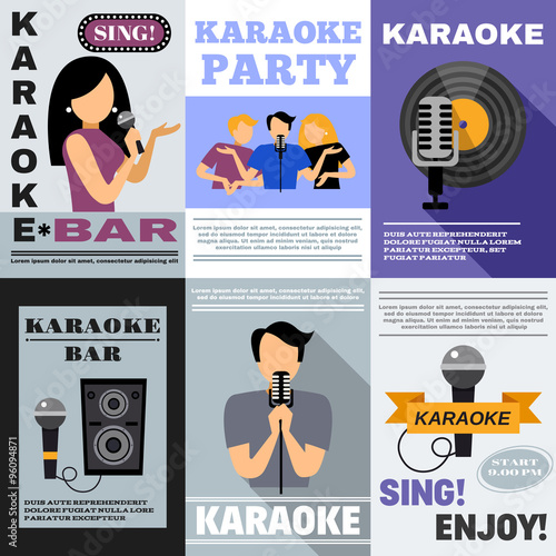 Karaoke Poster Set