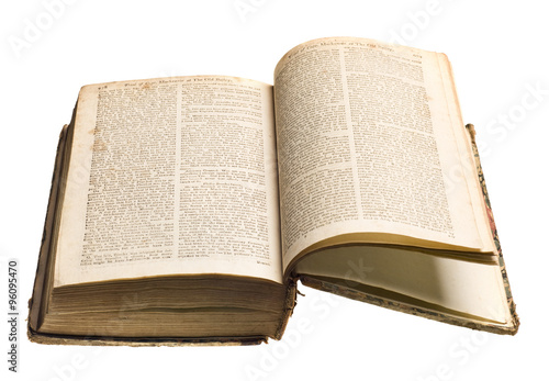 Antique book isolated