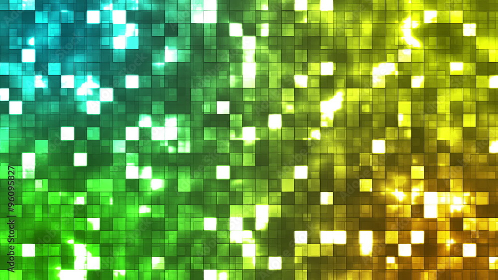 Broadcast Twinkling Firey Light Squares, Multi Color, Abstract, Loopable, HD Broadcast Twinkling Firey Light Squares, Multi Color, Abstract, Loopable, HD