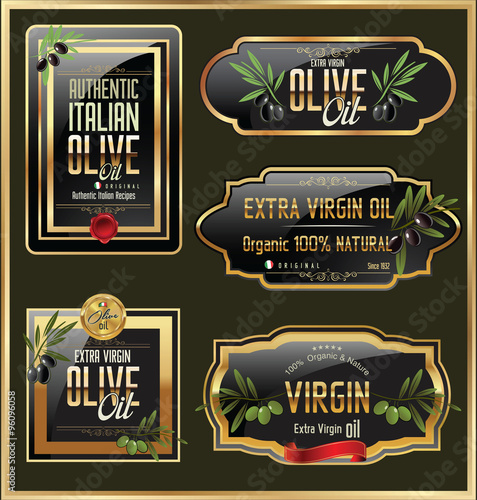 Olive gold and black banner collection