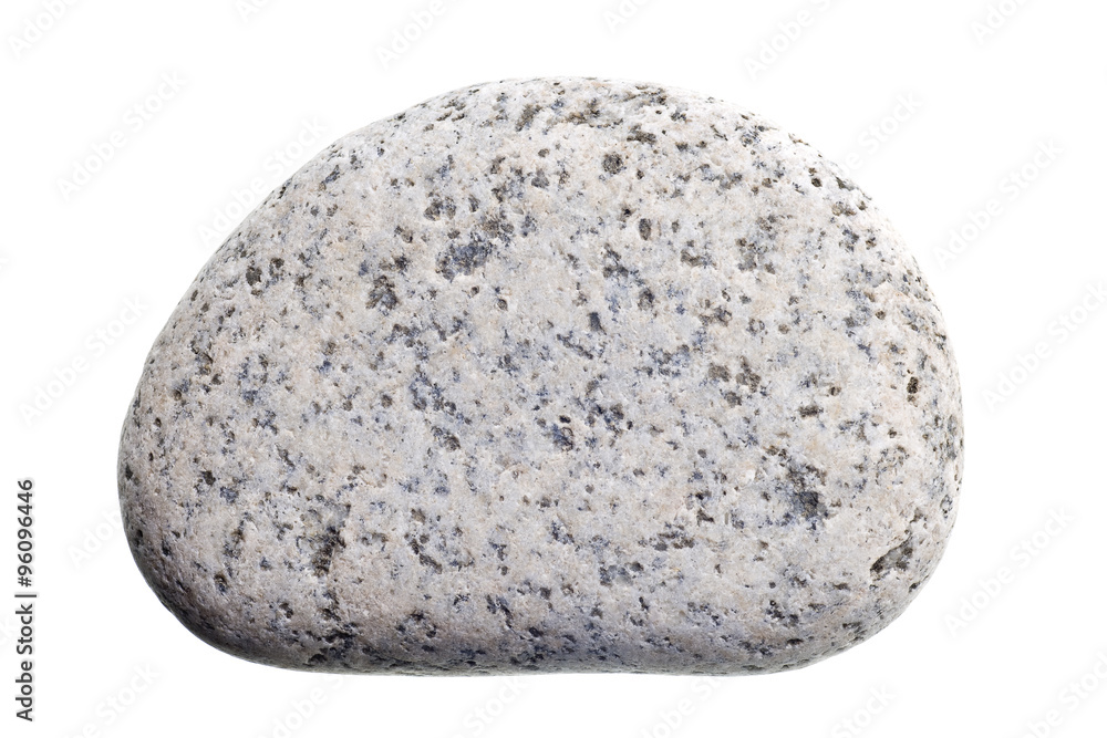 Flattened river rocks isolated on white background Flattened river rocks isolated on white background