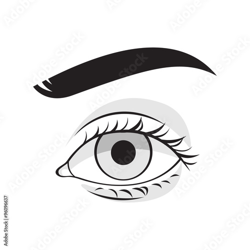 Human eye vector illustration.