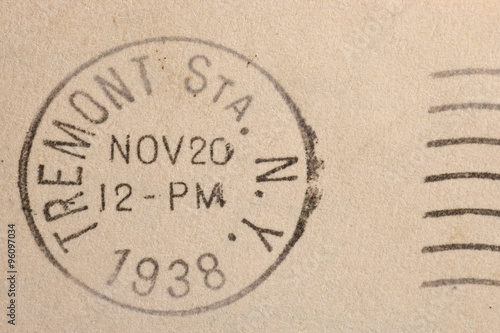 Vintage yellowed envelope